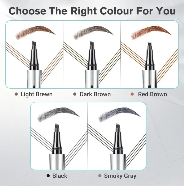 Last day discount 50%OFF -Fubsta® 3D Waterproof Microblading Eyebrow Pen 4 Fork Tip Tattoo Pencil