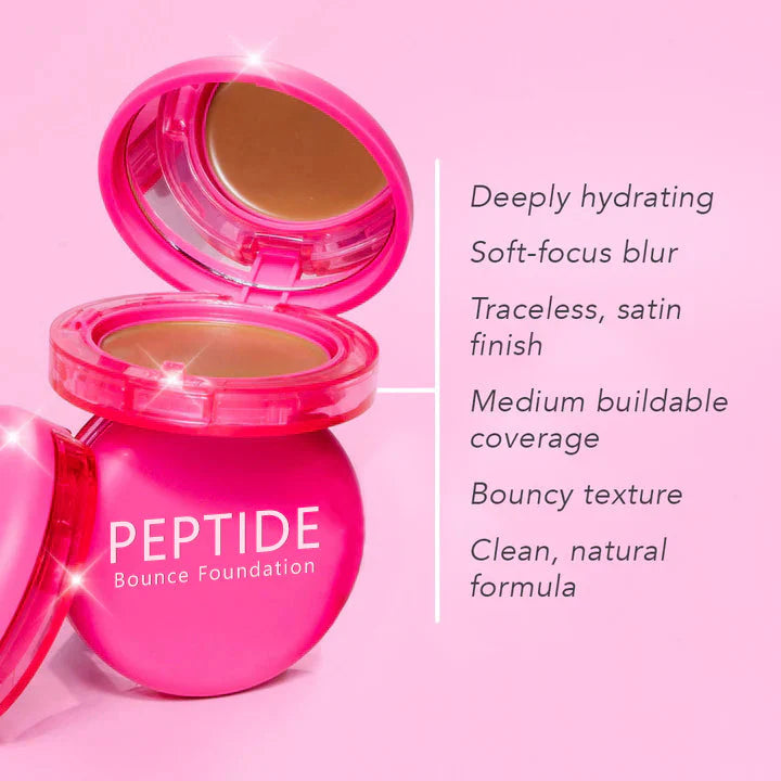 Final 6 Hours: 60% OFF- Peptide Bounce Foundation with Brush FREE !