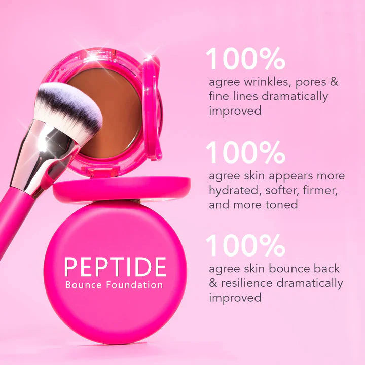 Final 6 Hours: 60% OFF- Peptide Bounce Foundation with Brush FREE !