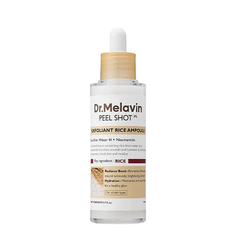 VioletGlam Final 3 Hours: 73% OFF 🔥 Dr.Melexin Peel Shot Glow Rice Ampoule Duo