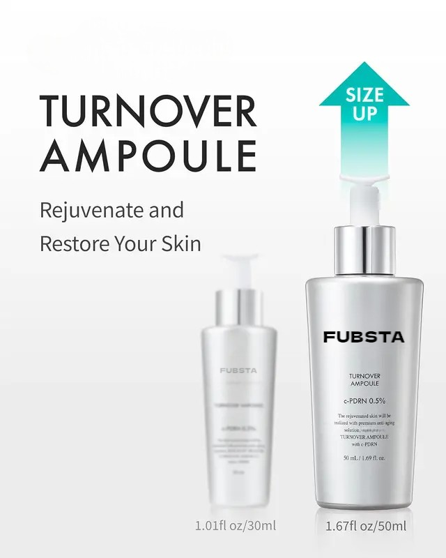 FUBSTA Turnover Ampoule β DNA-Based Anti-Aging Serum for Firm, Radiant, Youthful Skin β 1.69 fl oz