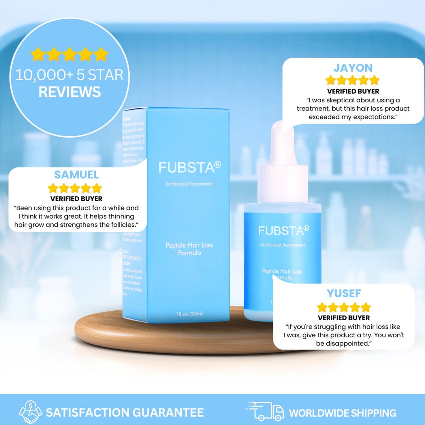 Fubsta®Clinically Backed Hair Regrowth Formula Trusted by Experts