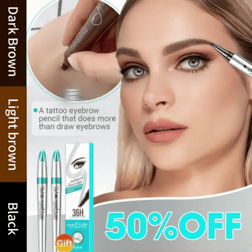 Last day discount 50%OFF -Fubsta® 3D Waterproof Microblading Eyebrow Pen 4 Fork Tip Tattoo Pencil