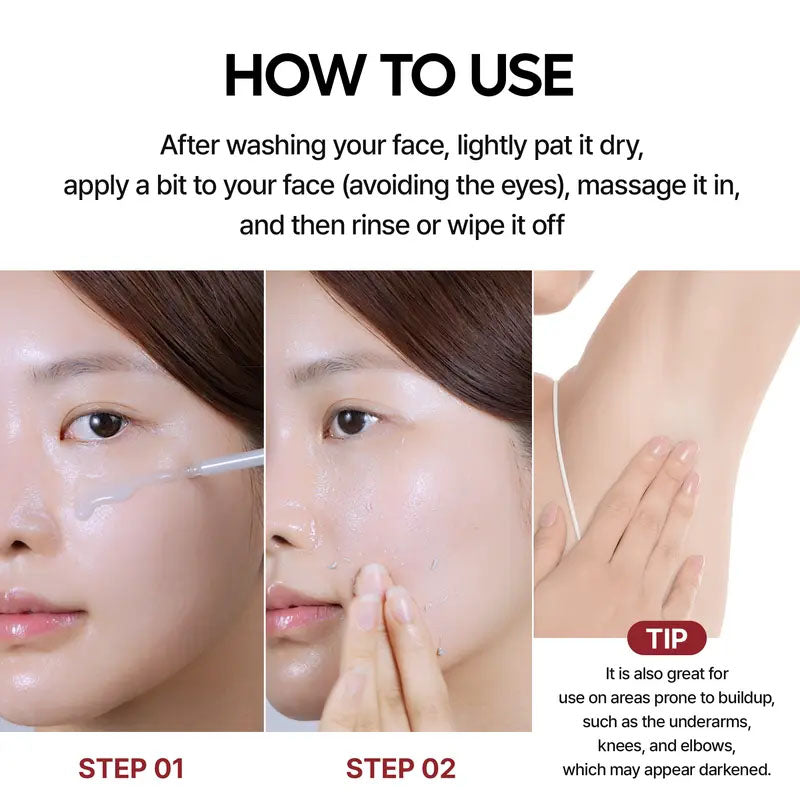 [Dr.Melexin Official] Peel Shot Glow Rice Ampoule Duo - Serums for Brightening, Exfoliating, and Moisturizing - Suitable for All Skin Types