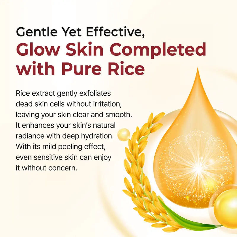[Dr.Melexin Official] Peel Shot Glow Rice Ampoule Duo - Serums for Brightening, Exfoliating, and Moisturizing - Suitable for All Skin Types