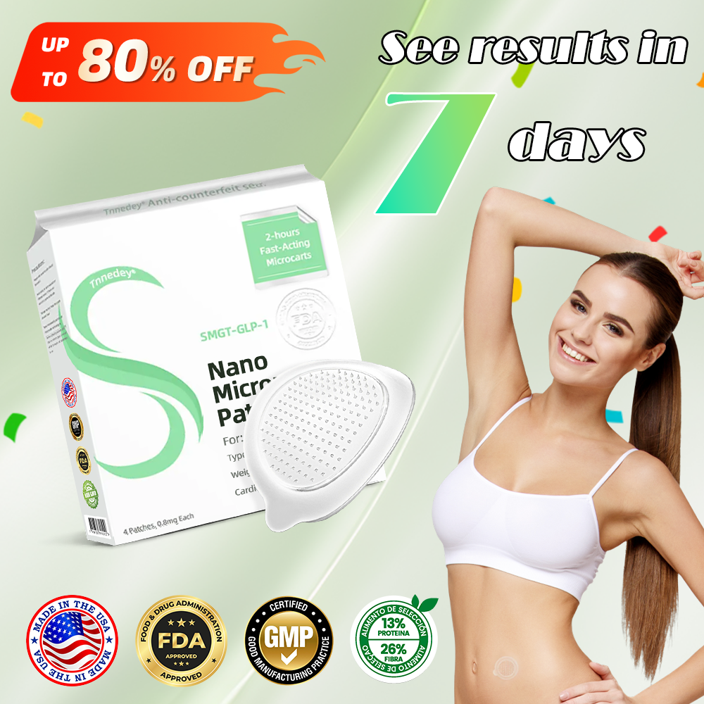 [🚀Regain your figure in 7 days🚀] 💯Tnnedey® SMGT-GLP-1 Nano Microneedle Patch（Painless, long-lasting, addressing diabetes, obesity, and cardiovascular diseases）