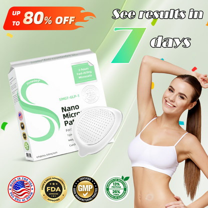 [🚀Regain your figure in 7 days🚀] 💯Tnnedey® SMGT-GLP-1 Nano Microneedle Patch（Painless, long-lasting, addressing diabetes, obesity, and cardiovascular diseases）