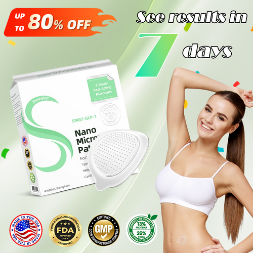 [🚀Regain your figure in 7 days🚀] 💯Tnnedey® SMGT-GLP-1 Nano Microneedle Patch（Painless, long-lasting, addressing diabetes, obesity, and cardiovascular diseases）