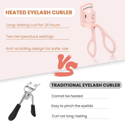 Last 6 Hours Sale💥USB Electric Heated Eyelash Curler for Women