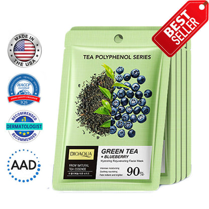 🔥[See results in 7 days🔥]Fubsta® Green Tea & Blueberry Phyto-Infusion Mask Antioxidant Ritual for Luminous Skin